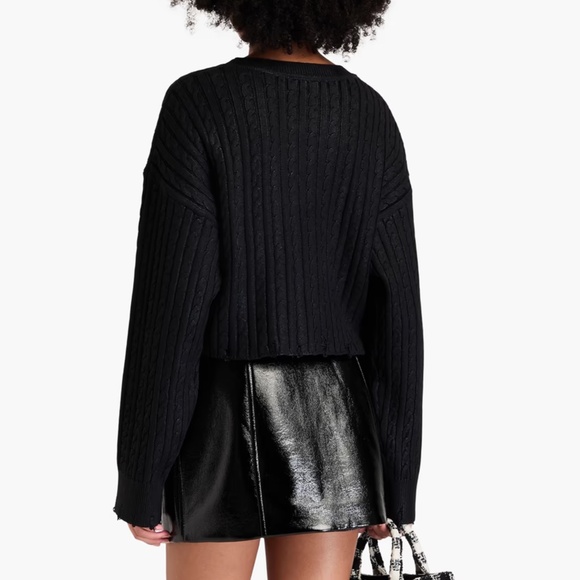 Wolly Cable-knit cotton and wool-blend sweater - Picture 2 of 7